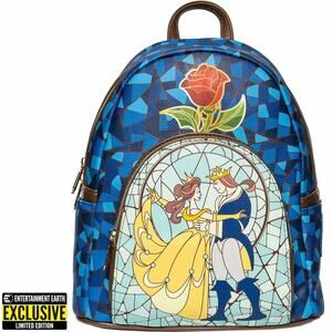 Loungefly Disney Beauty and the Beast Stained Glass Window EE EXCLUSIVE IN HAND